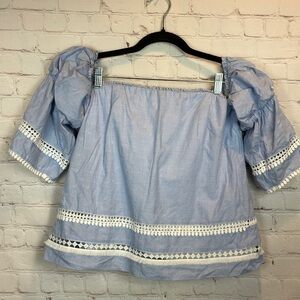 White House Black Market Strapless Off The Shoulder Top blouse, sz 12, GUC‎